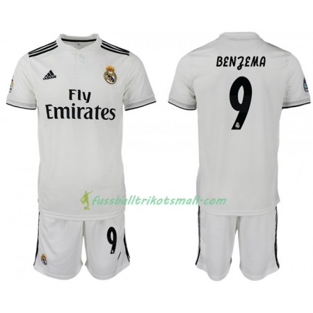 Fußballtrikots Real Madrid BENZEMA 9 Kinder 2018-2019 Kurzarm Heimtrikotsatz kaufen